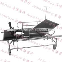hospital stainless steel ambulance stretcher trolley
